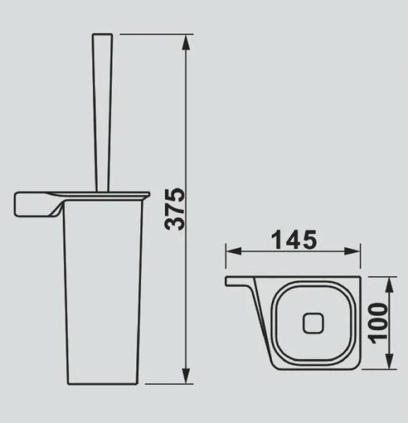 Ершик Art & Max Gina черный - фото 2