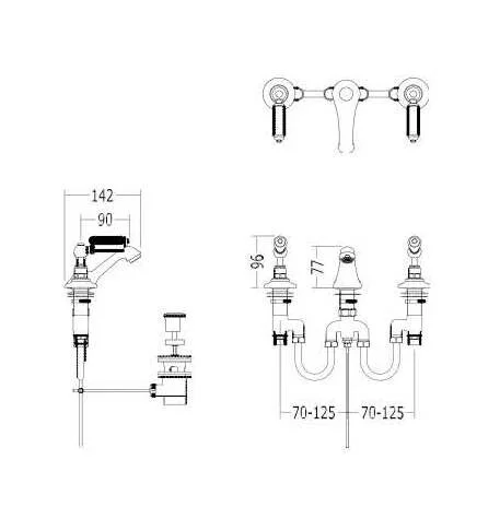 Смеситель для биде Devon&Devon Dandy MARF45 - фото 2