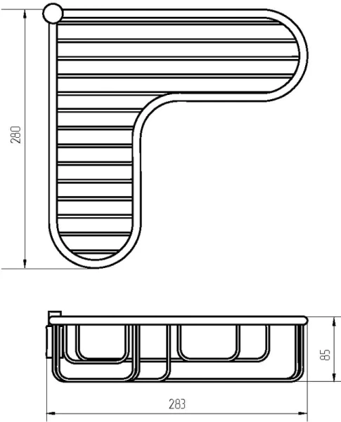 Решетка для ванной Migliore Complementi золото, классические, ретро - фото 2