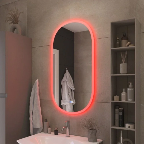 Зеркало с подсветкой Cezares 55 см с сенсорным выключателем, в наличии - фото 2