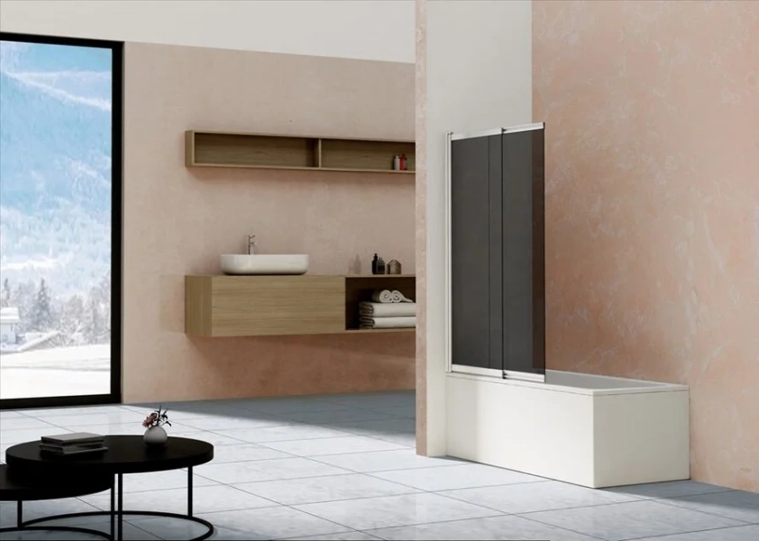 Шторка для ванны Vincea VSB-1E100C 100х145 см раздвижная, недорогие - фото 3