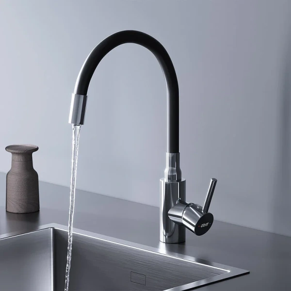 Смеситель для кухни Dorff Logic D30076 с гибким изливом, на мойку, на столешницу - фото 6
