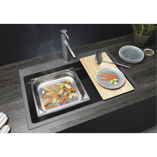 Мойка для кухни Blanco Etagon 78 см антрацит - фото 4