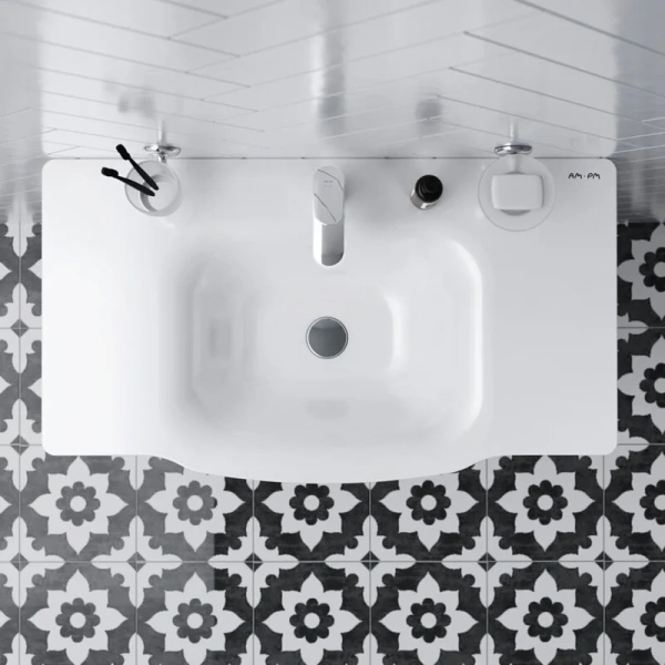 Тумба под раковину подвесная AM.PM Like 80 см 2 ящика - фото 4