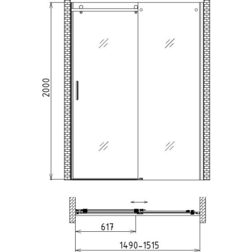Схема, недорогие, в нишу, стеклянные - фото 5