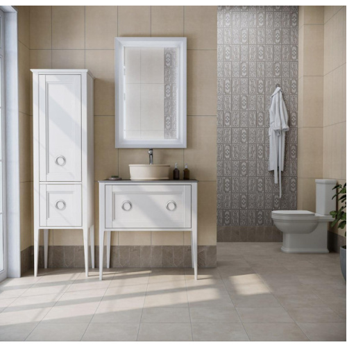 Тумба под раковину напольная Kerama Marazzi Plaza Classic 100 см белая матовая - фото 2