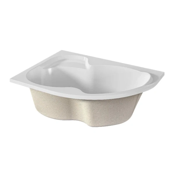 Ванна акриловая 1MarKa Aura 01ау1610лкс2+/01ау1610пкс2+, 160 x 105 см, левая/правая, цвет белый, белые - фото 7