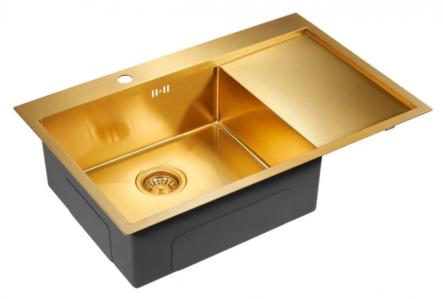 Мойка для кухни Paulmark Atlan 78 см левая, из нержавеющей стали, стальные, металлические - фото 3