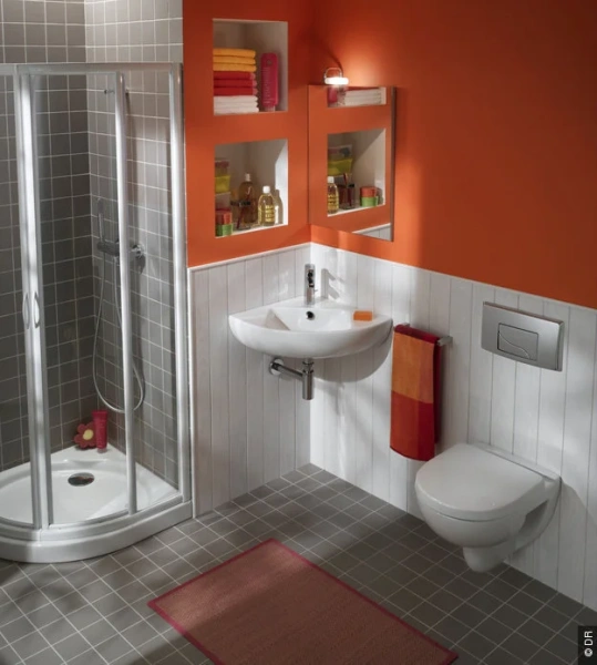 Раковина Jacob Delafon Odeon Up 48 см угловая, керамические - фото 7