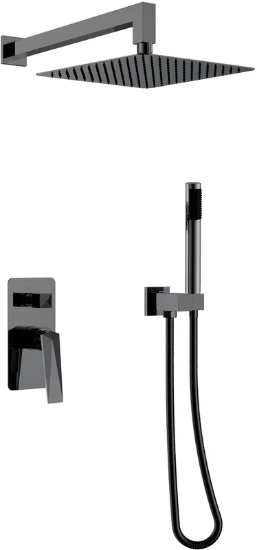Душевой комплект Boheme Venturo Shine Gun Metall - фото 1