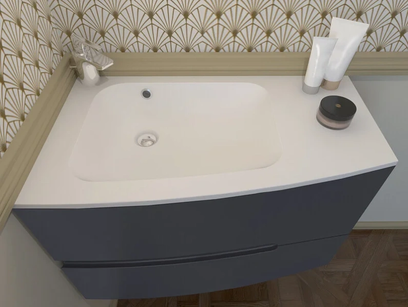 Раковина мебельная Jacob Delafon Nona 80 см глянцевый белый, пристенные - фото 3