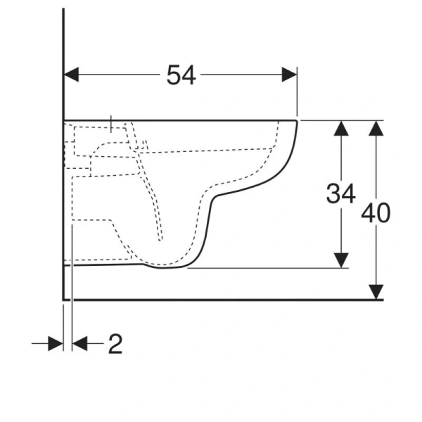 Унитаз подвесной Geberit Smyle белый, недорогие, безободковые, с антивсплеском - фото 6