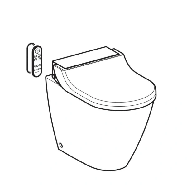 Унитаз-биде напольный Geberit AquaClean Tuma Comfort сиденье с подогревом - фото 2