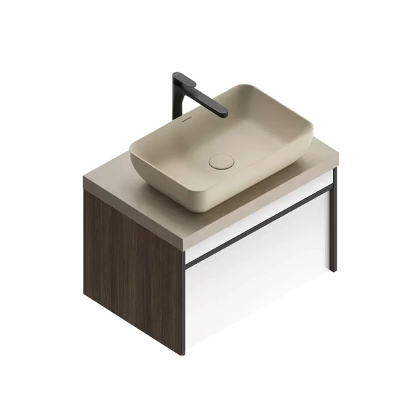 Тумба под раковину подвесная Kerama Marazzi Modula 70 см арабика - фото 3