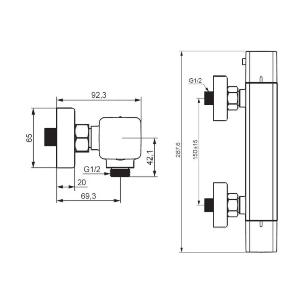 Смеситель для душа Damixa Gala черный, для душа - фото 2