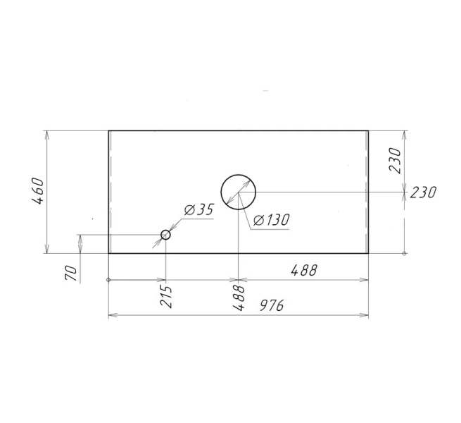 Столешница под раковину Grossman Флай 97,6 см белая, в наличии - фото 2