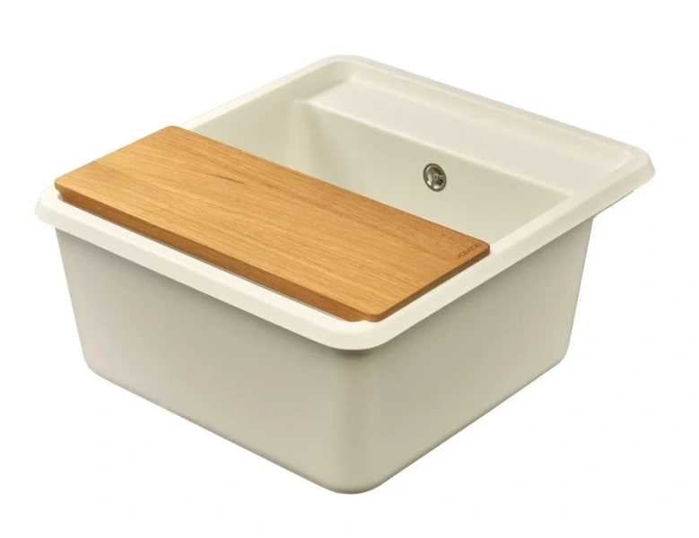 Мойка для кухни Акватон Беллис 57 см жемчуг, без крыла - фото 6