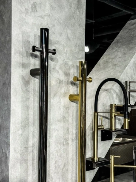 Полотенцесушитель электрический Boheme Uno 12x150 см золото - фото 4