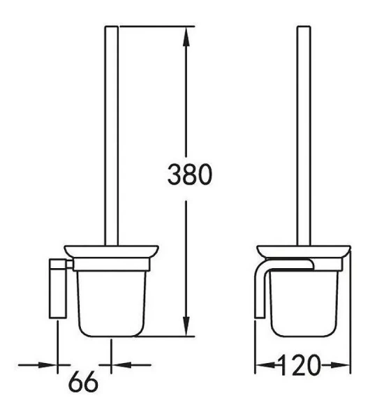 Ёршик Сezares Ultima подвесной, хром - фото 2