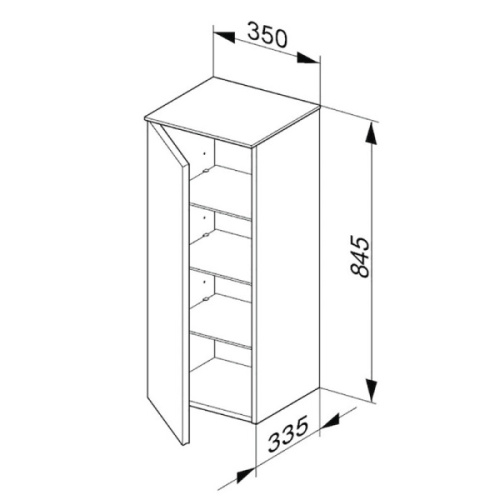 Шкафчик для ванной Keuco Royal Reflex 34020 - фото 4