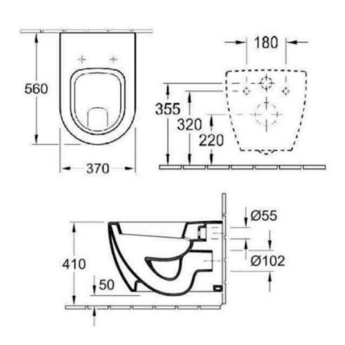 Схема, без бачка, со скрытым бачком - фото 3