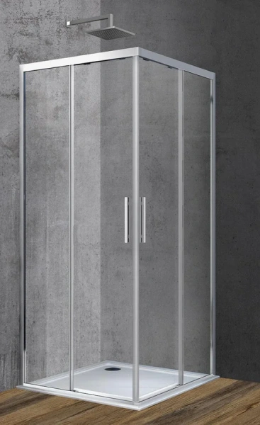 Душевой уголок Vincea Soft 90x90 см хром - фото 1