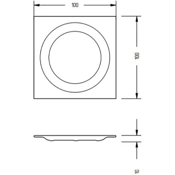 Мыльница Migliore Kvant хром, современные, hi-tech - фото 2
