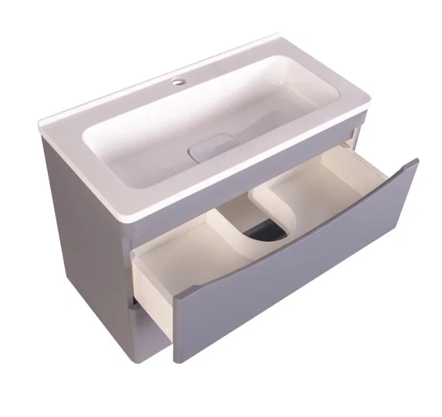 Тумба под раковину подвесная Style Line Бергамо 70 см антискрейтч, подвесная, пристенная - фото 4