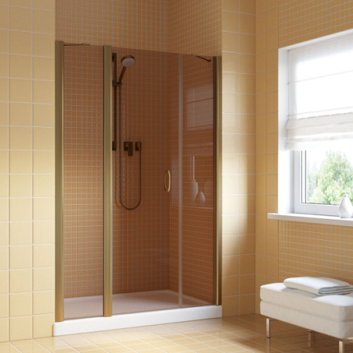 Душевая дверь стекло бронза Vegas-glass EP-2F 145 05 L, современные, hi-tech - фото 2