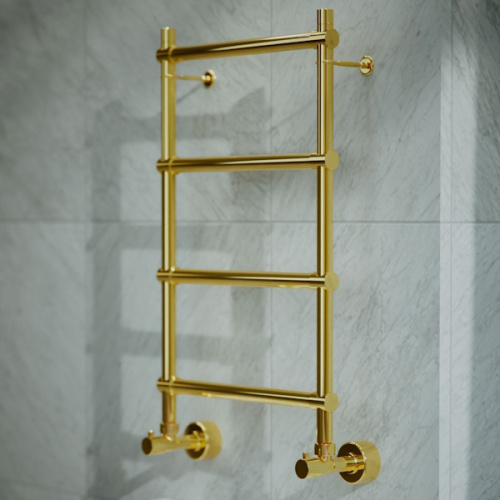 Полотенцесушитель водяной золото Margaroli Sole, золото - фото 3