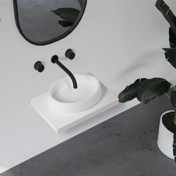 Раковина Abber Stein 60 см накладная, в форме чаши, круглой формы - фото 5