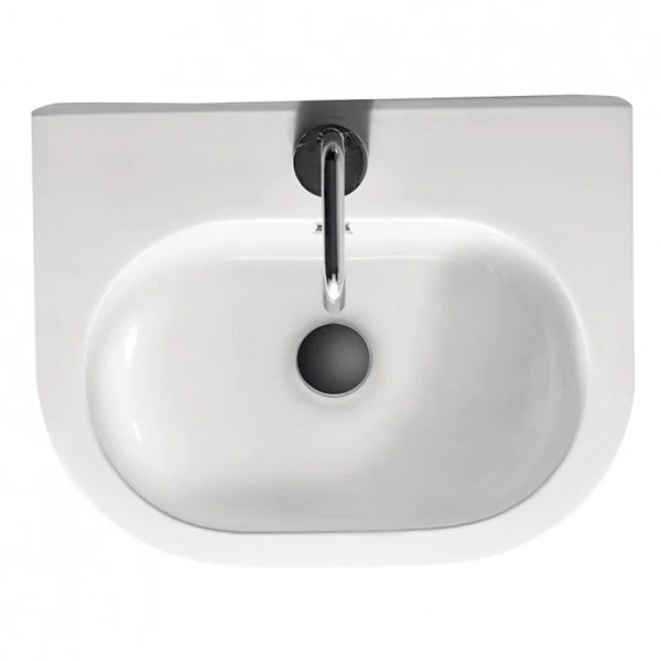 Раковина с одним отверстием под смеситель, Kerasan Flo 3141bi*1, 50 см - фото 5