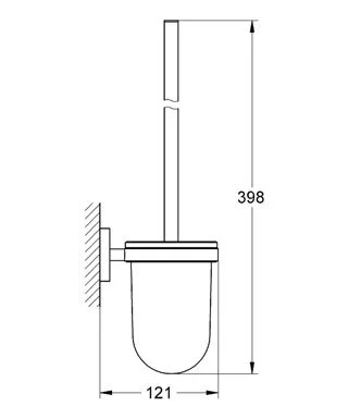 Ершик Grohe Essentials хром - фото 2