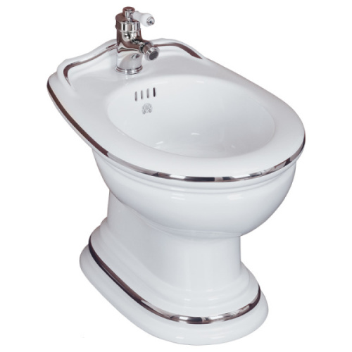 Биде подвесное Migliore Milady декор золото D2 широкий - фото 3