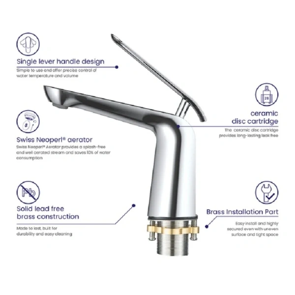 Смеситель для раковины Timo Olivia - фото 4