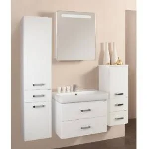 Тумба под раковину подвесная Акватон Америна 80 см белая - фото 3