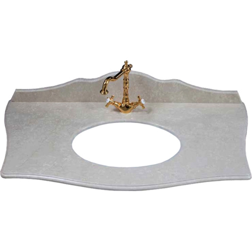 Столешница, цвет botticino,  1 отверстие под смеситель, La Beaute Holly - фото 10