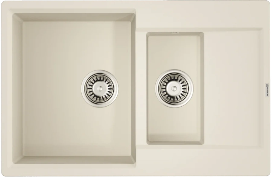 Мойка для кухни Omoikiri Daisen 78-2T-EV 78 см эверест - фото 1