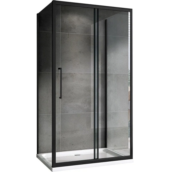 Душевой уголок Abber Schwarzer Diamant AG30120H-S70-S70 120x70 см пристенный