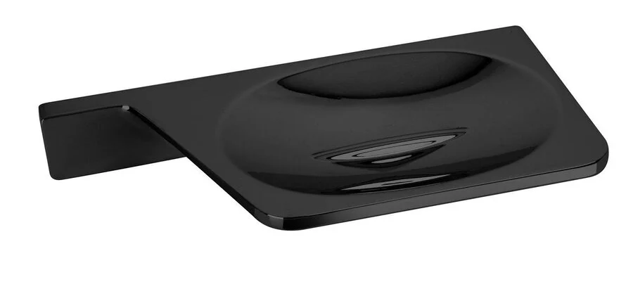 Мыльница для ванной Art & Max Gina подвесная, черная - фото 1