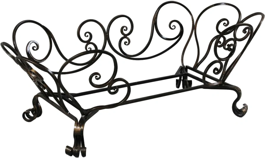 Кованая подставка для ванны Эстет Астра патина - фото 1