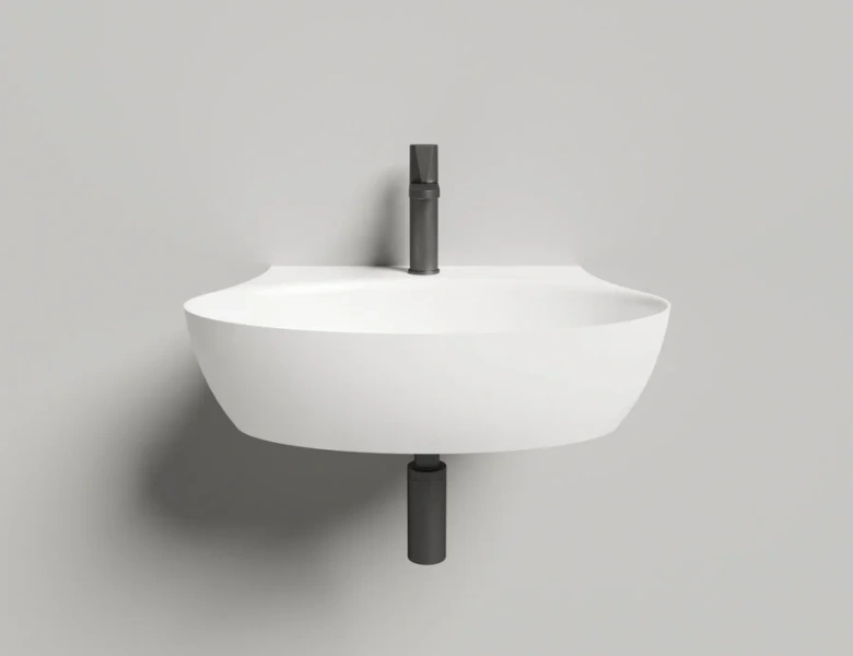 Раковина Salini Alda Wall 01 60 см белый матовый - фото 4