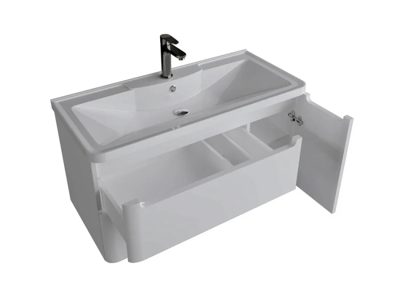 Тумба с раковиной подвесная Grossman Адель 100,1 см МДФ - фото 3