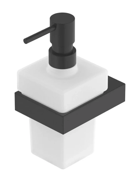 Дозатор для мыла Cezares Slider черный матовый - фото 1