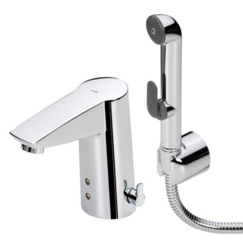 Смеситель для раковины с гигиеническим душем бесконтактный Oras Cubista 2816F - фото 1