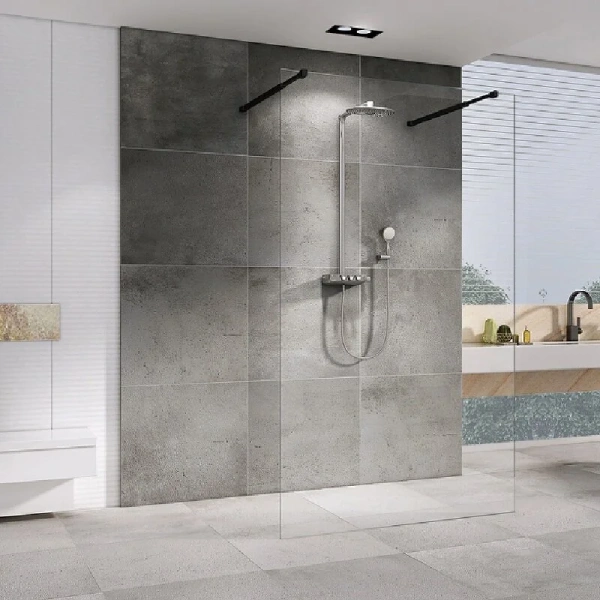 Душевая перегородка Abber Immer Offen 120 см стекло прозрачное - фото 4