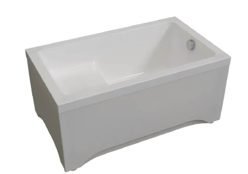 Акриловая ванна Радомир Джоанна 2-78-0-0-1-253Р, 120 x 70 см, фронтальный экран, каркас разборный в комплекте, белая - фото 4