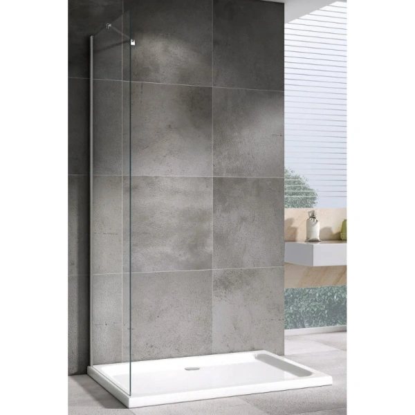 Душевая перегородка Abber Zart 70 см профиль хром - фото 1