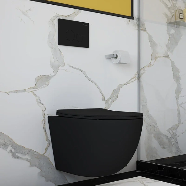 Клавиша смыва Aqueduto CIRCULO черная матовая - фото 3