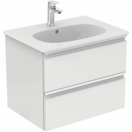 Тумба с раковиной подвесная Ideal Standard Tesi T0050 60 см 2 ящика - фото 1